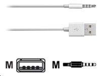 Cable USB Apple USB =>Jack