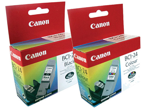 Cartouche Canon Pack BCI 24 Noire+Coule