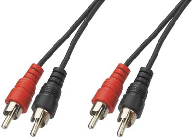 Cable 2 x RCA Male / Male 10 m