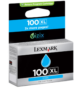 [CAR14N1069E] Cartouche Lexmark n°100 XL Cyan
